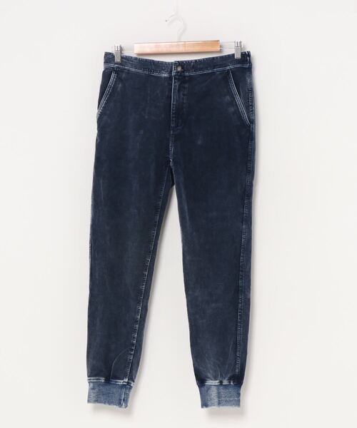 BILLABONG（ビラボン）の「BILLABONG/ビラボン  ベロア素材　インディゴジョガーパンツ BA012-705（スウェットパンツ・メンズ・ベージュ/ネイビー・M/L）」の2枚目の写真