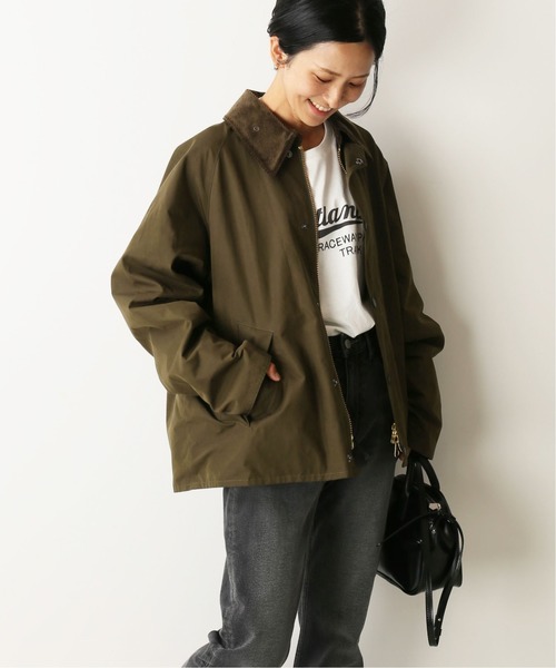 BARBOUR relume別注 TRANSPORT JACKET Barbour / バブアー】別注 TRANSPORT WAX 2TONE ジャケット