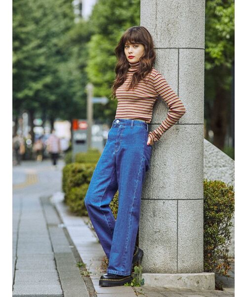 jouetie(ジュエティ)の「ムードストレートデニム(デニムパンツ・レディース・ブラック/ブラウン/ブルー・SMALL/MEDIUM)」の5枚目の写真