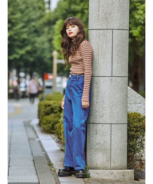 jouetie(ジュエティ)の「ムードストレートデニム(デニムパンツ・レディース・ブラック/ブラウン/ブルー・SMALL/MEDIUM)」の6枚目の写真