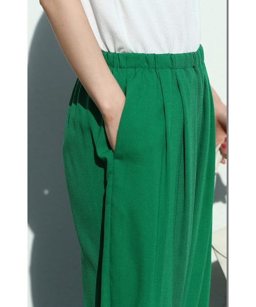 cawaii(カワイイ)の「カラーパンツ入門編。フレンチ流 着回しワイドパンツ(その他パンツ・レディース・スカイブルー/レッド/イエロー/ブルー/グリーン・M/XL)」の12枚目の写真