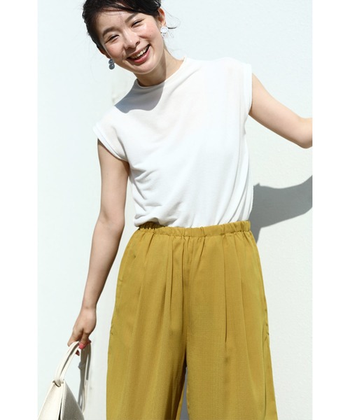 cawaii(カワイイ)の「カラーパンツ入門編。フレンチ流 着回しワイドパンツ(その他パンツ・レディース・スカイブルー/レッド/イエロー/ブルー/グリーン・M/XL)」の15枚目の写真