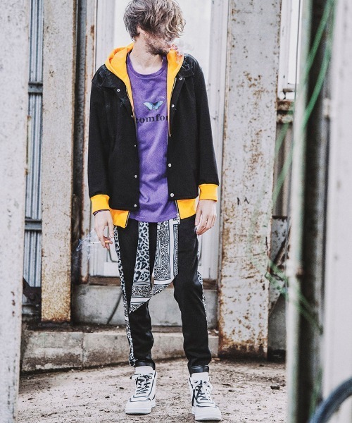 NO ID.（ノーアイディ）の「mp8672-スカーフストリングサルエルスキニーPT パンツ（その他パンツ・メンズ・ブラウン系その他/レオパード/カラフル/ブラック・1/2/3）」の11枚目の写真