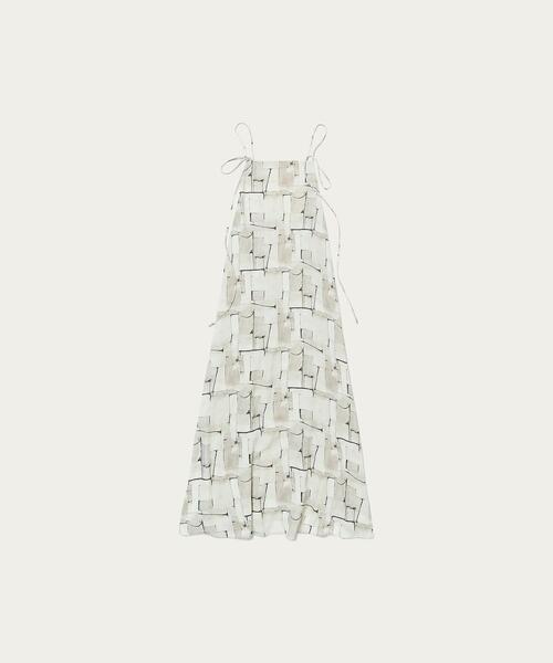 Steven Alan（スティーブンアラン）の「＜Steven Alan＞∴STONE WALL PRINT DRESS/ワンピース（ワンピース・レディース・ライトグレー・S/M）」の14枚目の写真