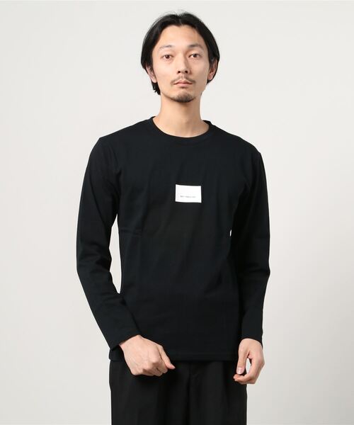 TRAP/U (トラップユー)の「フロント ボックスプリント コットン ロング Tシャツ(Tシャツ/カットソー・メンズ・セージグリーン/ブラック/ホワイト・M/L)」の10枚目の写真