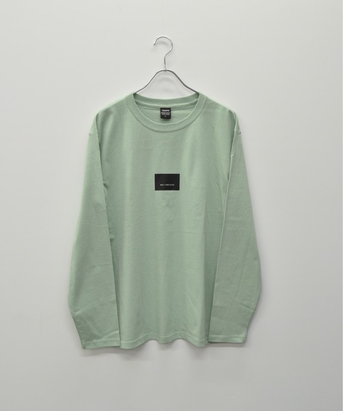 TRAP/U (トラップユー)の「フロント ボックスプリント コットン ロング Tシャツ(Tシャツ/カットソー・メンズ・セージグリーン/ブラック/ホワイト・M/L)」の14枚目の写真