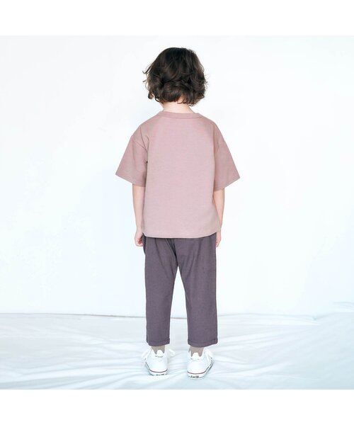 CONVERSE（コンバース）の「CONVERSE 刺繍ロゴＴシャツ（Tシャツ/カットソー・キッズ・ブラウン/アイボリー/ミント/ピンク・110/120/130/140/100/90/80）」の12枚目の写真