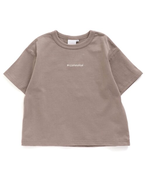 CONVERSE（コンバース）の「CONVERSE 刺繍ロゴＴシャツ（Tシャツ/カットソー・キッズ・ブラウン/アイボリー/ミント/ピンク・110/120/130/140/100/90/80）」の15枚目の写真