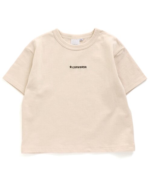 CONVERSE（コンバース）の「CONVERSE 刺繍ロゴＴシャツ（Tシャツ/カットソー・キッズ・ブラウン/アイボリー/ミント/ピンク・110/120/130/140/100/90/80）」の19枚目の写真