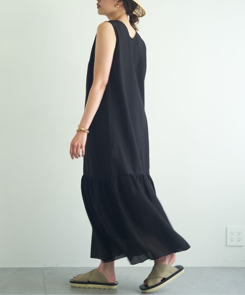 GALLARDAGALANTE（ガリャルダガランテ）の「ティアードマキシワンピース（ワンピース・レディース・ブラック/ミント・マルチサイズ）」の2枚目の写真