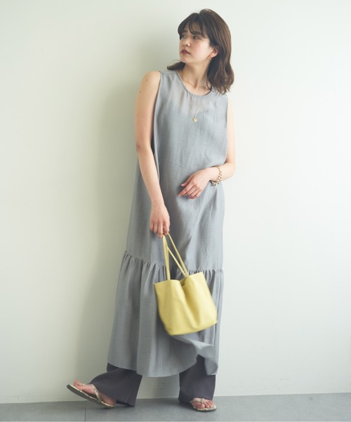 GALLARDAGALANTE（ガリャルダガランテ）の「ティアードマキシワンピース（ワンピース・レディース・ブラック/ミント・マルチサイズ）」の18枚目の写真