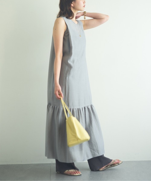 GALLARDAGALANTE（ガリャルダガランテ）の「ティアードマキシワンピース（ワンピース・レディース・ブラック/ミント・マルチサイズ）」の12枚目の写真