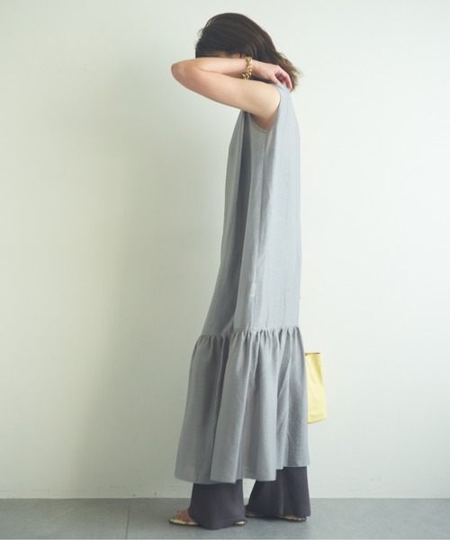 GALLARDAGALANTE（ガリャルダガランテ）の「ティアードマキシワンピース（ワンピース・レディース・ブラック/ミント・マルチサイズ）」の9枚目の写真