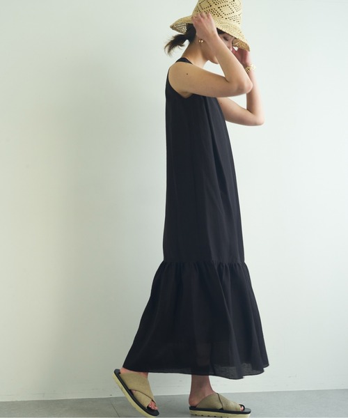 GALLARDAGALANTE（ガリャルダガランテ）の「ティアードマキシワンピース（ワンピース・レディース・ブラック/ミント・マルチサイズ）」の4枚目の写真
