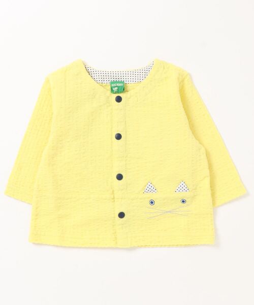 RAGMART（ラグマート）の「ベビーカーディガン（カーディガン/ボレロ・キッズ・イエロー/オフホワイト/グレー・80ｃｍ/90cm）」の3枚目の写真