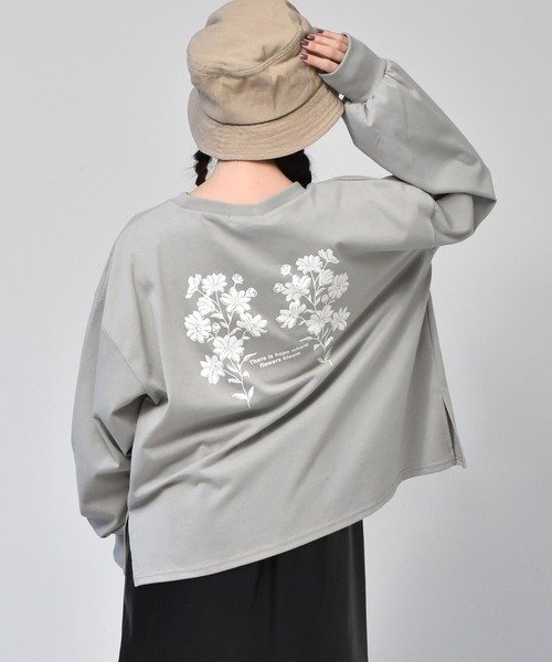 ems excite（エムズエキサイト）の「花モチーフロンTee（Tシャツ
