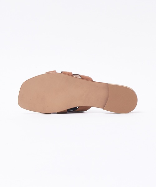 eness（エネス）の「【ENESS】スクエアトゥサンダル（サンダル・レディース・ベージュ/ブラウン・38/39/35/36/37）」の4枚目の写真