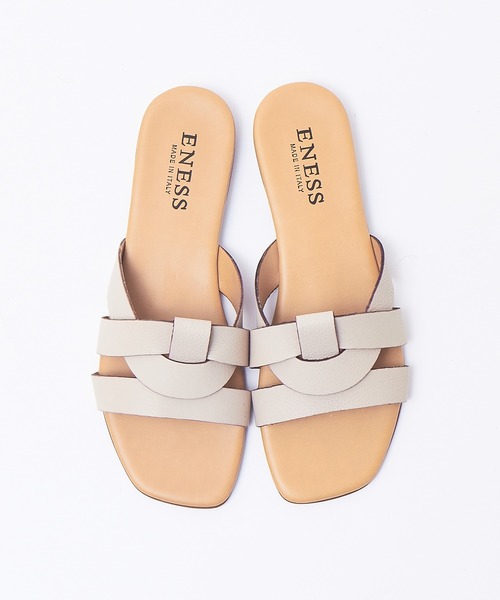 eness（エネス）の「【ENESS】スクエアトゥサンダル（サンダル・レディース・ベージュ/ブラウン・38/39/35/36/37）」の8枚目の写真