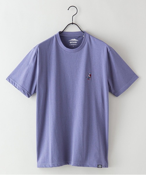 OUTDOOR PRODUCTS APPAREL(アウトドアプロダクツアパレル)の「ドライ機能付き(速乾機能)CAMPモチーフワンポイント刺繍ビッグシルエットTシャツ(Tシャツ/カットソー・メンズ・ホワイト/チャコールグレー/ブラック/ベージュ/オフホワイト/ピンク/アイボリー/ブルー系その他/ライトピンク・MEDIUM/LARGE/X-LARGE)」の7枚目の写真