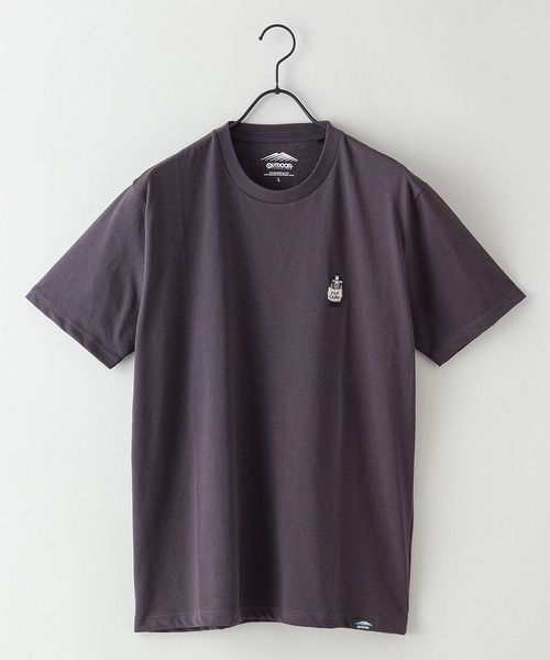 OUTDOOR PRODUCTS APPAREL(アウトドアプロダクツアパレル)の「ドライ機能付き(速乾機能)CAMPモチーフワンポイント刺繍ビッグシルエットTシャツ(Tシャツ/カットソー・メンズ・ホワイト/チャコールグレー/ブラック/ベージュ/オフホワイト/ピンク/アイボリー/ブルー系その他/ライトピンク・MEDIUM/LARGE/X-LARGE)」の5枚目の写真
