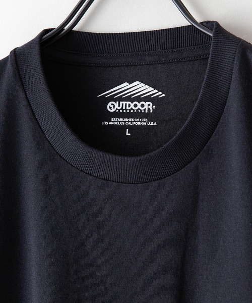 OUTDOOR PRODUCTS APPAREL(アウトドアプロダクツアパレル)の「ドライ機能付き(速乾機能)CAMPモチーフワンポイント刺繍ビッグシルエットTシャツ(Tシャツ/カットソー・メンズ・ホワイト/チャコールグレー/ブラック/ベージュ/オフホワイト/ピンク/アイボリー/ブルー系その他/ライトピンク・MEDIUM/LARGE/X-LARGE)」の14枚目の写真