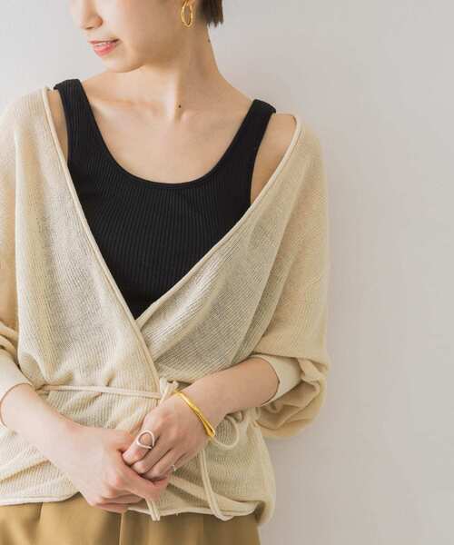 URBAN RESEARCH（アーバンリサーチ）の「ブラトップリブタンクトップ（タンクトップ・レディース・ライトベージュ/ブラック/ラベンダー/オフホワイト・FREE）」の3枚目の写真