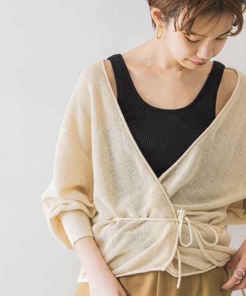 URBAN RESEARCH（アーバンリサーチ）の「ブラトップリブタンクトップ（タンクトップ・レディース・ライトベージュ/ブラック/ラベンダー/オフホワイト・FREE）」の16枚目の写真