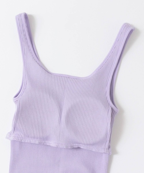 URBAN RESEARCH（アーバンリサーチ）の「ブラトップリブタンクトップ（タンクトップ・レディース・ライトベージュ/ブラック/ラベンダー/オフホワイト・FREE）」の21枚目の写真