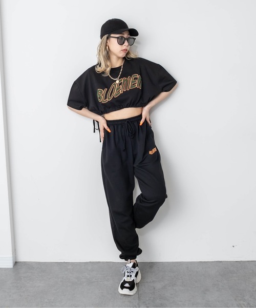 RASVOA（ラスボア）の「ＢＬＯＥＭＥＮスウェットパンツ（スウェットパンツ・レディース・ブラック/オフホワイト・FREE）」の10枚目の写真