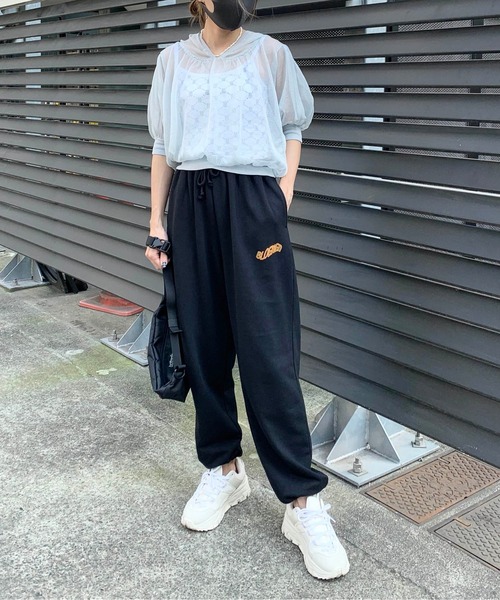 RASVOA（ラスボア）の「ＢＬＯＥＭＥＮスウェットパンツ（スウェットパンツ・レディース・ブラック/オフホワイト・FREE）」の17枚目の写真