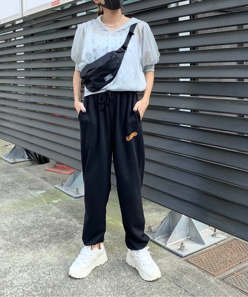 RASVOA（ラスボア）の「ＢＬＯＥＭＥＮスウェットパンツ（スウェットパンツ・レディース・ブラック/オフホワイト・FREE）」の18枚目の写真