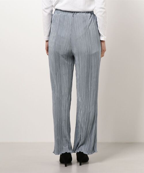 INNOCENT BLUE（イノセントブルー）の「【innocent blue/イノセントブルー】サテンミニプリーツフレアパンツ（その他パンツ・レディース・ライトグレー/ブラック/パープル/ブルー/ライトブラウン/モスグリーン・MEDIUM）」の8枚目の写真