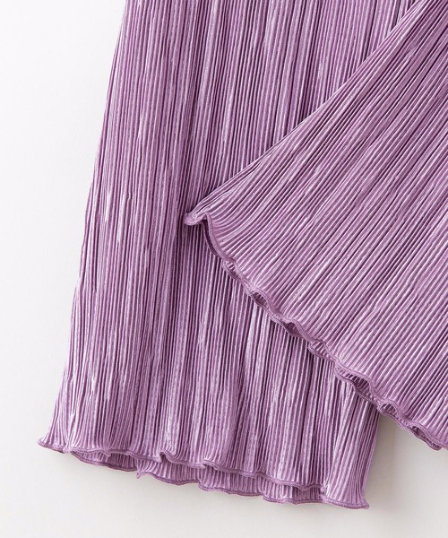 INNOCENT BLUE（イノセントブルー）の「【innocent blue/イノセントブルー】サテンミニプリーツフレアパンツ（その他パンツ・レディース・ライトグレー/ブラック/パープル/ブルー/ライトブラウン/モスグリーン・MEDIUM）」の21枚目の写真