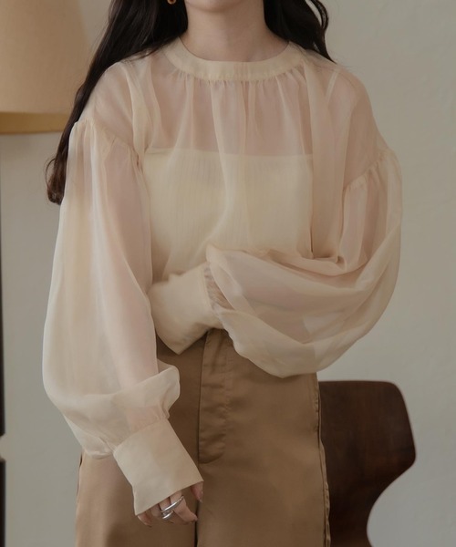 トップス lawgy lawgy（ラウジー）の「original seethrough tops（シャツ