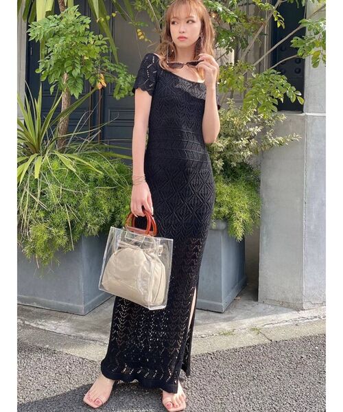 RESEXXY（リゼクシー）の「スクエアクロコサンダル（サンダル・レディース・ブラック/ピンク/ブラウン・SMALL/MEDIUM/LARGE）」の19枚目の写真