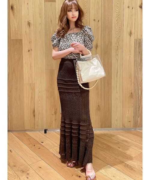 RESEXXY（リゼクシー）の「スクエアクロコサンダル（サンダル・レディース・ブラック/ピンク/ブラウン・SMALL/MEDIUM/LARGE）」の5枚目の写真