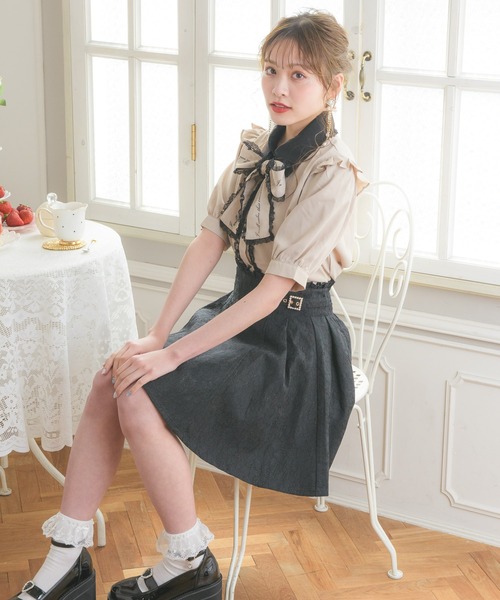 ROJITA（ロジータ）の「ロゴリボンブラウス（シャツ/ブラウス・レディース・ホワイト/ブラック/ベージュ・FREE）」の6枚目の写真