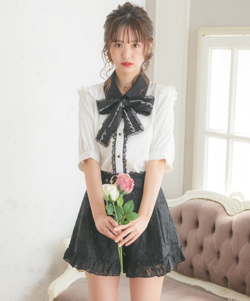 ROJITA（ロジータ）の「ロゴリボンブラウス（シャツ/ブラウス・レディース・ホワイト/ブラック/ベージュ・FREE）」の13枚目の写真