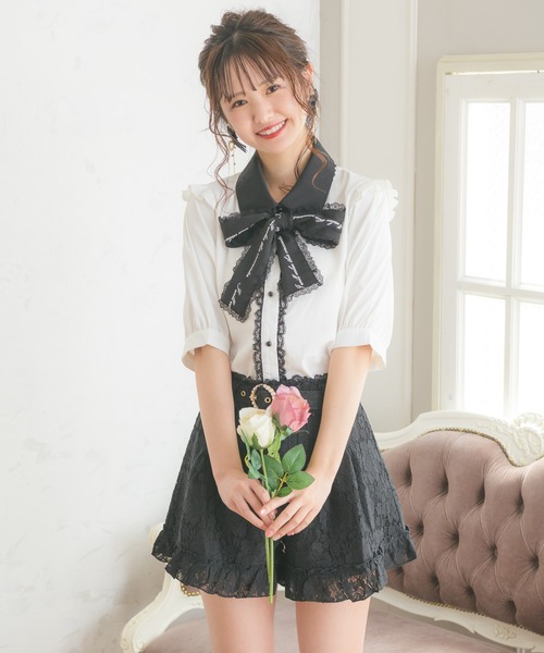 ROJITA（ロジータ）の「ロゴリボンブラウス（シャツ/ブラウス・レディース・ホワイト/ブラック/ベージュ・FREE）」の14枚目の写真