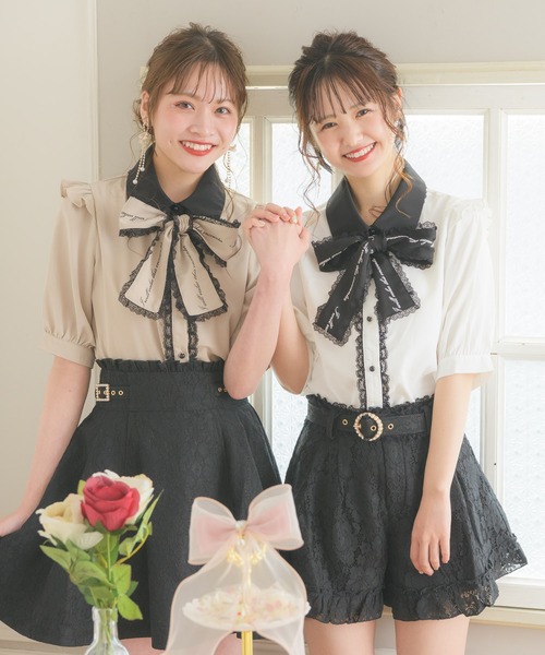 ROJITA（ロジータ）の「ロゴリボンブラウス（シャツ/ブラウス・レディース・ホワイト/ブラック/ベージュ・FREE）」の22枚目の写真