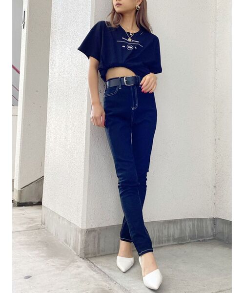 GYDA（ジェイダ）の「THROWBACK CHOOSE CUT Tシャツ（Tシャツ/カットソー・レディース・ブラック/ベージュ/オフホワイト/マスタード・FREE）」の18枚目の写真