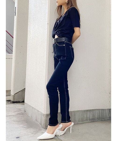 GYDA（ジェイダ）の「THROWBACK CHOOSE CUT Tシャツ（Tシャツ/カットソー・レディース・ブラック/ベージュ/オフホワイト/マスタード・FREE）」の20枚目の写真