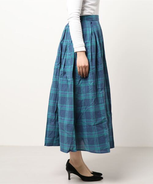 Samansa Mos2（サマンサ モスモス）の「チェックタックスカート（スカート・レディース・ネイビー/イエロー/グレー・ﾌﾘ-）」の5枚目の写真