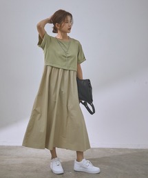 Vis ビスのワンピース ドレス グリーン カーキ 緑色系 通販 Zozotown