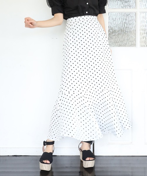 one after another NICE CLAUP（ワンアフターアナザーナイスクラップ）の「マーメイド切替アソートスカート（スカート・レディース・イエロー/アイボリー/その他1/その他2/ホワイト系その他/ブラック系その他/グリーン系その他/その他5・FREE）」の3枚目の写真