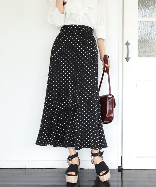 one after another NICE CLAUP（ワンアフターアナザーナイスクラップ）の「マーメイド切替アソートスカート（スカート・レディース・イエロー/アイボリー/その他1/その他2/ホワイト系その他/ブラック系その他/グリーン系その他/その他5・FREE）」の4枚目の写真