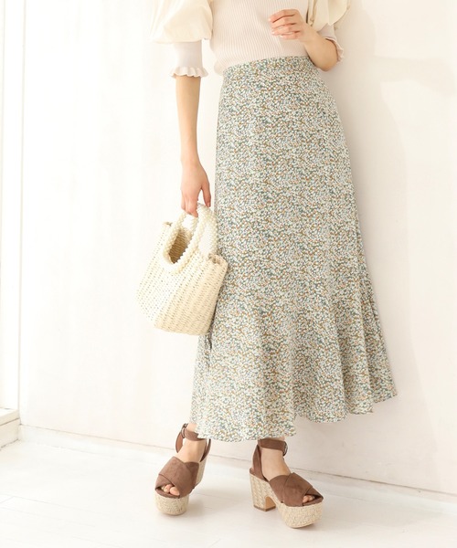 one after another NICE CLAUP（ワンアフターアナザーナイスクラップ）の「マーメイド切替アソートスカート（スカート・レディース・イエロー/アイボリー/その他1/その他2/ホワイト系その他/ブラック系その他/グリーン系その他/その他5・FREE）」の5枚目の写真