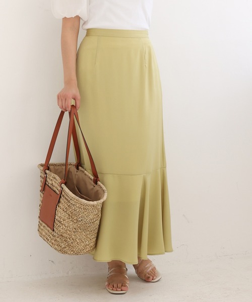 one after another NICE CLAUP（ワンアフターアナザーナイスクラップ）の「マーメイド切替アソートスカート（スカート・レディース・イエロー/アイボリー/その他1/その他2/ホワイト系その他/ブラック系その他/グリーン系その他/その他5・FREE）」の6枚目の写真