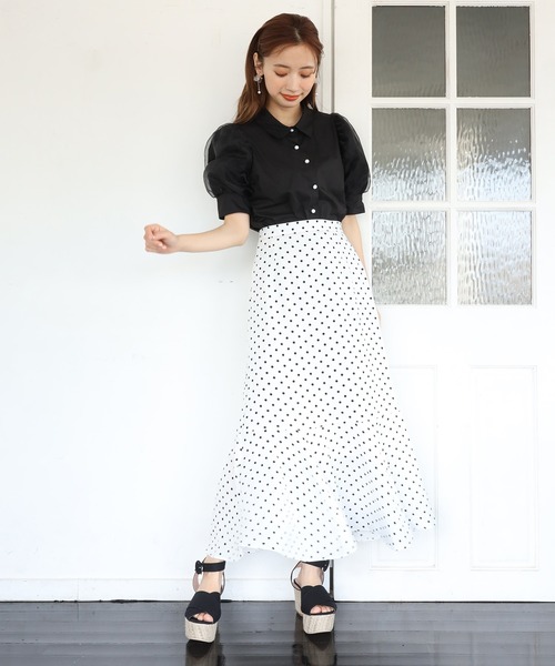 one after another NICE CLAUP（ワンアフターアナザーナイスクラップ）の「マーメイド切替アソートスカート（スカート・レディース・イエロー/アイボリー/その他1/その他2/ホワイト系その他/ブラック系その他/グリーン系その他/その他5・FREE）」の21枚目の写真