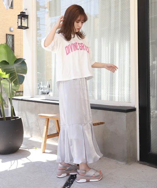 one after another NICE CLAUP（ワンアフターアナザーナイスクラップ）の「マーメイド切替アソートスカート（スカート・レディース・イエロー/アイボリー/その他1/その他2/ホワイト系その他/ブラック系その他/グリーン系その他/その他5・FREE）」の10枚目の写真